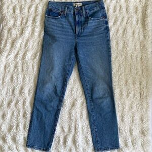 Madewell The Perfect Vintage Jean Banner Wash. Size 27